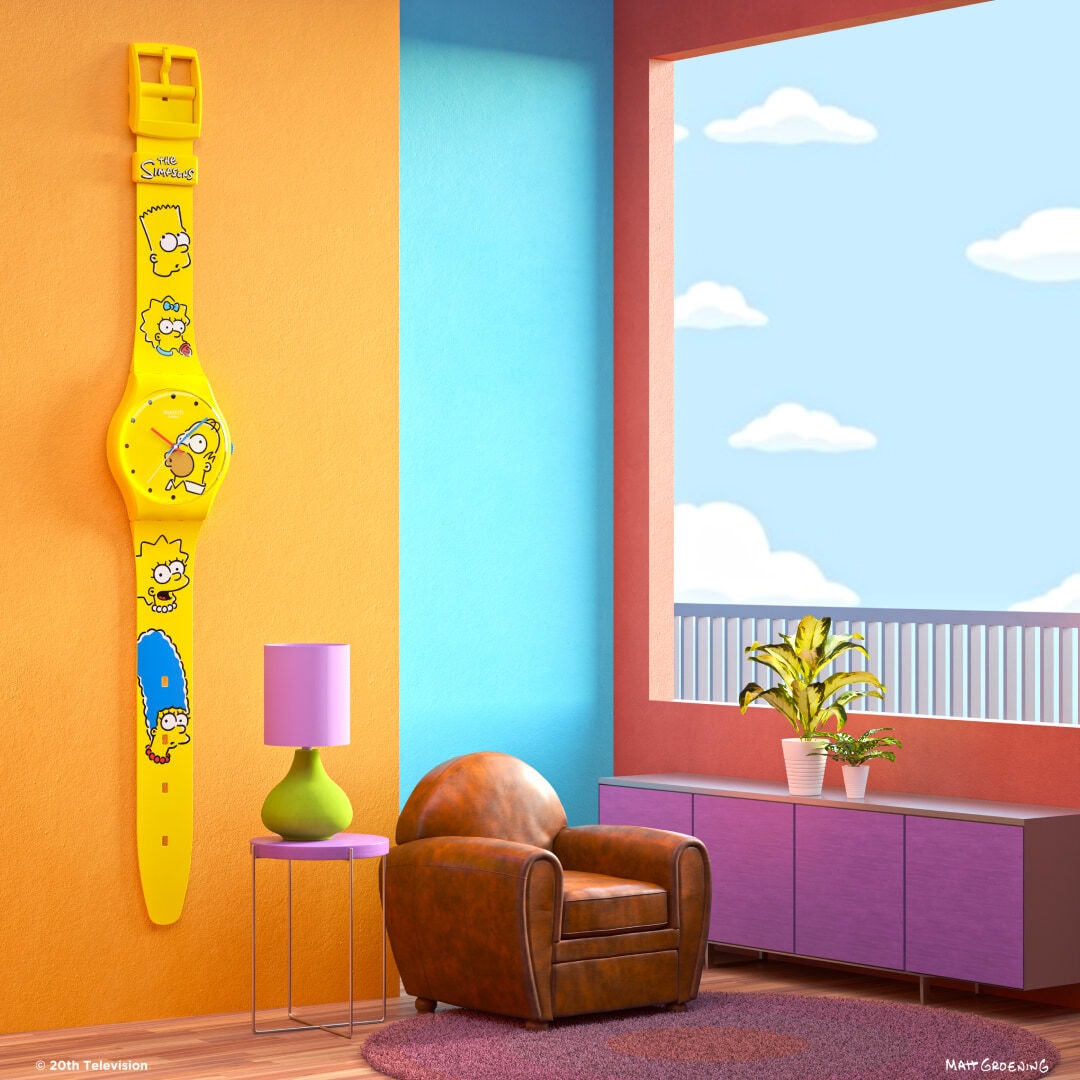Simpson wall clock